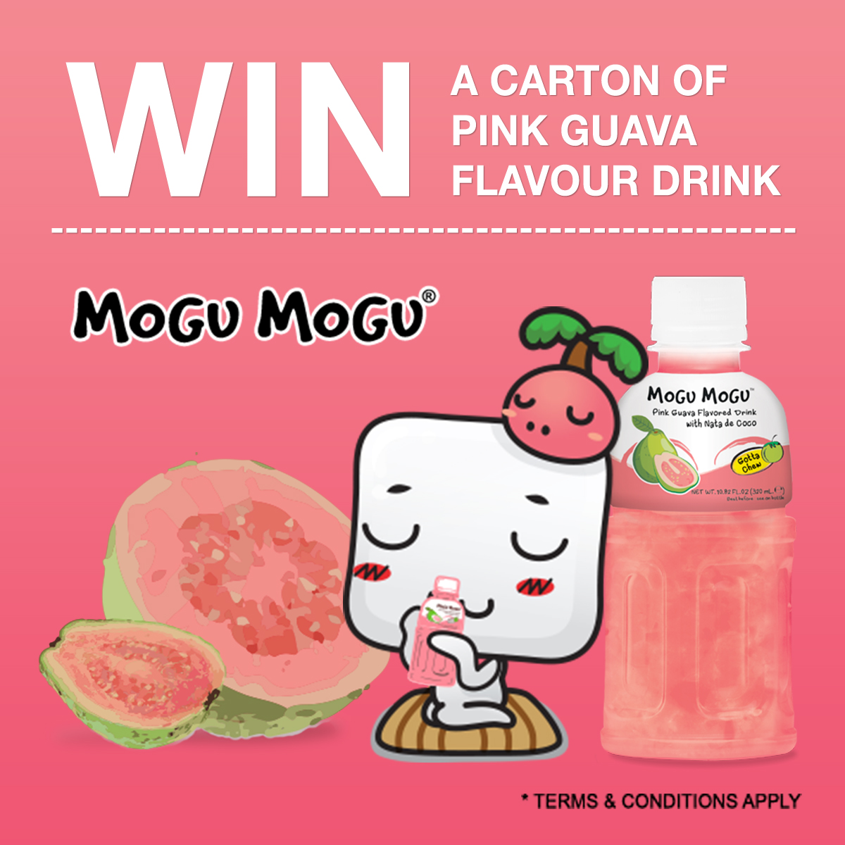 GIVEAWAY ALERT! Win a carton of PINK GUAVA FLAVOUR DRINK